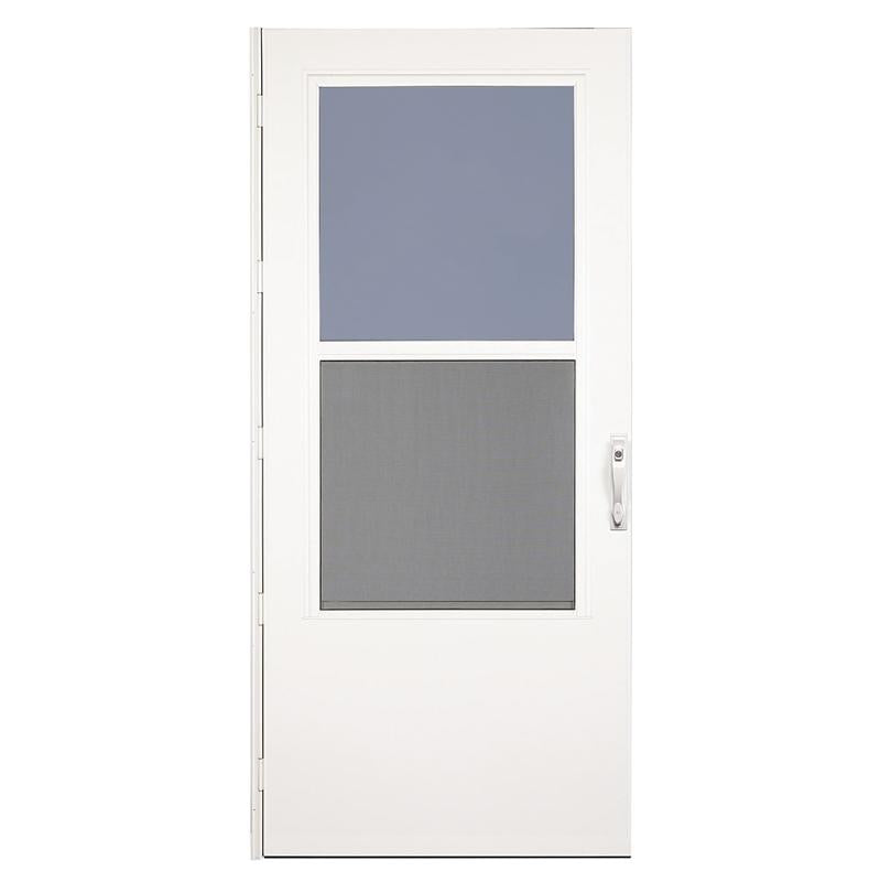 32" Storm Door Reversa White