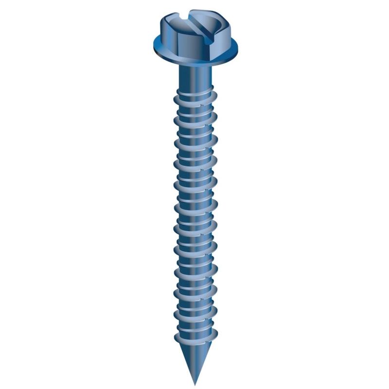 3/16" X 3 1/4" Hex Concrete Screws - 10/Pk