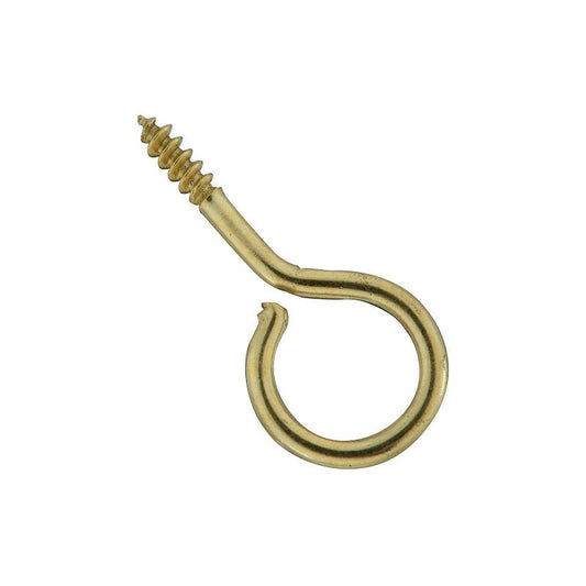 National 1 1/16" Eye Screw Brass 6/pk
