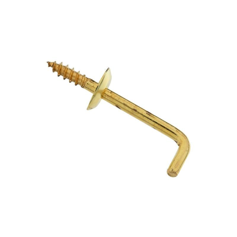 National 1 1/4" Shoulder Hook Brass