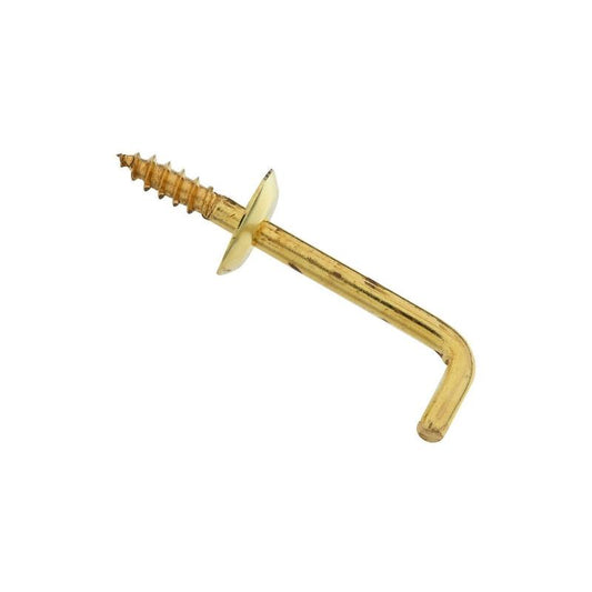 National 1 1/4" Shoulder Hook Brass