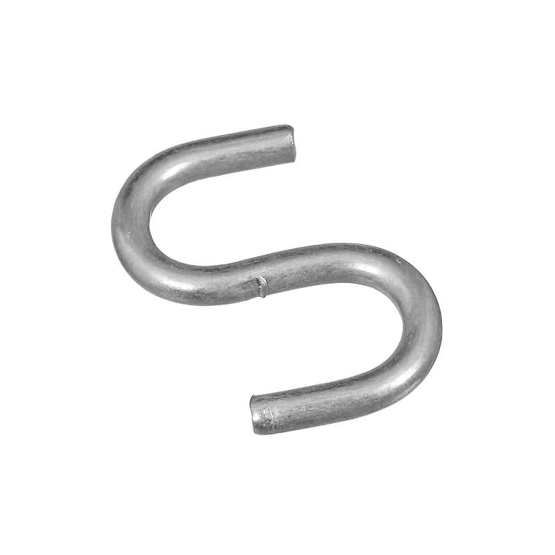 National 3/4" S Hook Open Zinc 8/pk