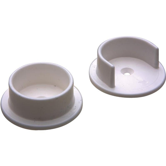 1 3/8" Pole Socket Set White
