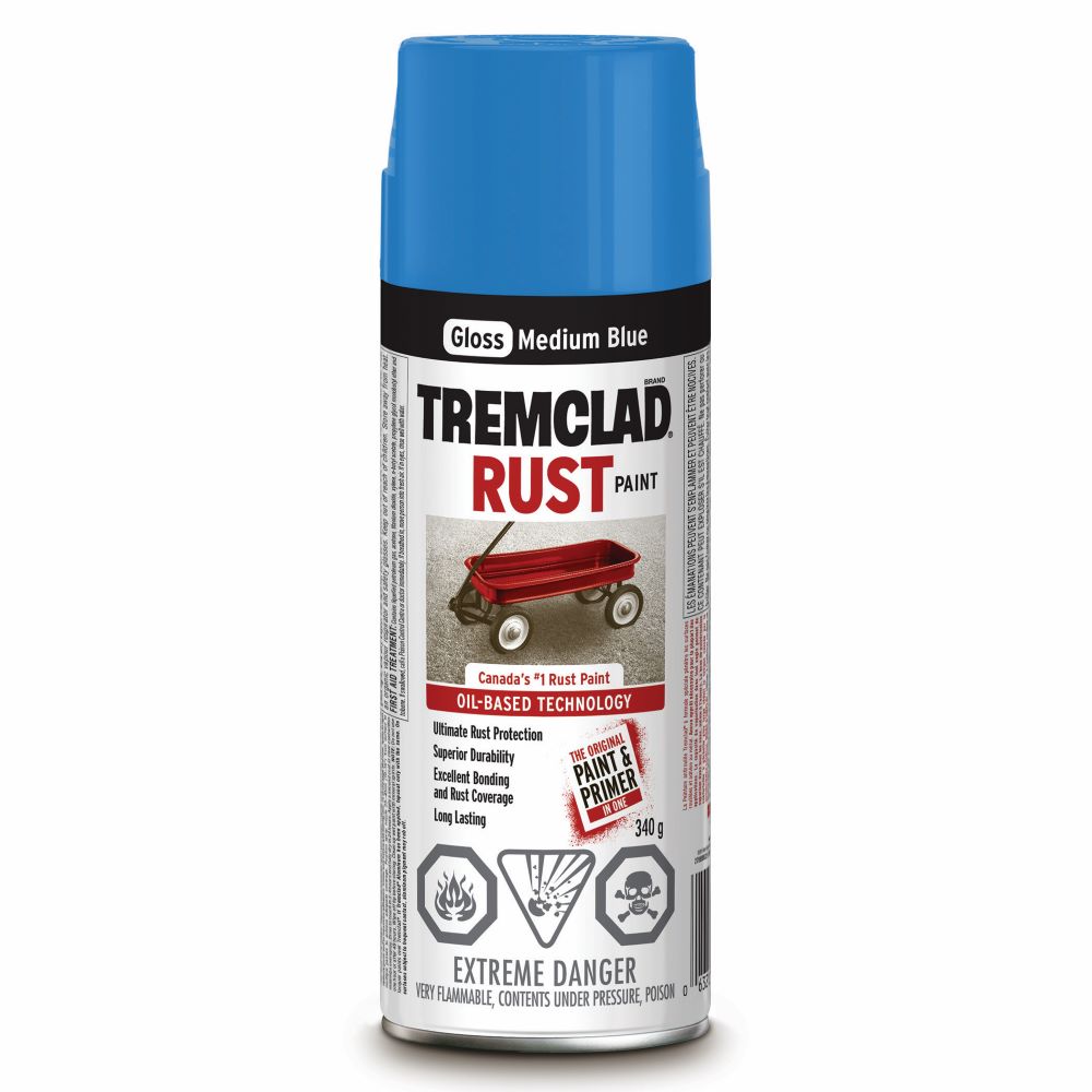 Med Blue Spray Rust Paint 340g