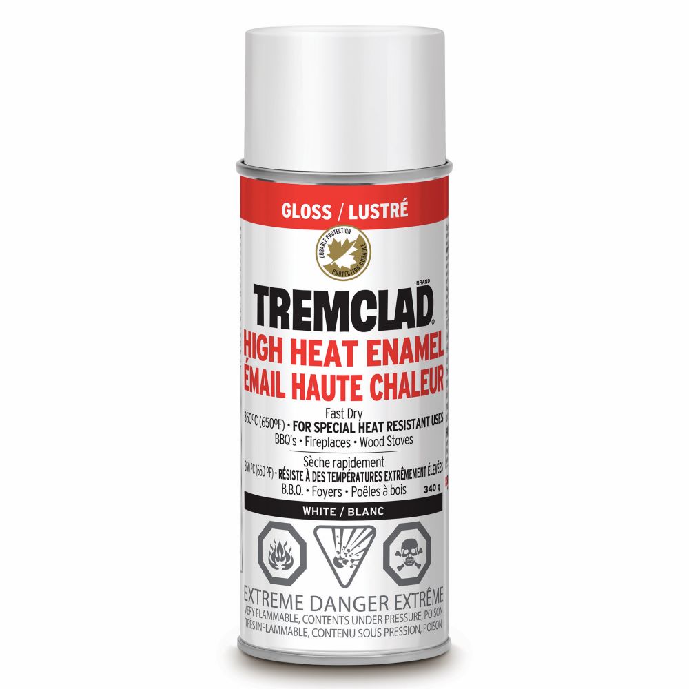 Tremclad Hi-Heat Gloss White Spray