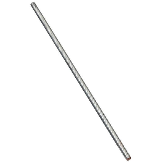 National 5/16" X 24" Threaded Rod Steel