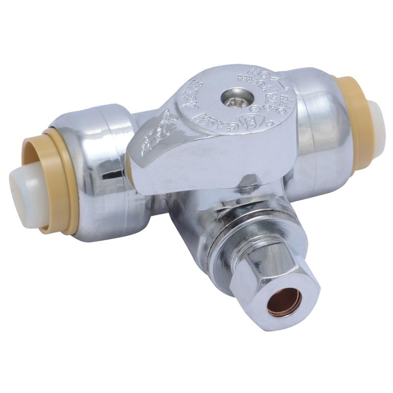 1/2" X 1/2" X 1/4" Shark-Bite Tee Stop Comp - 24983CA