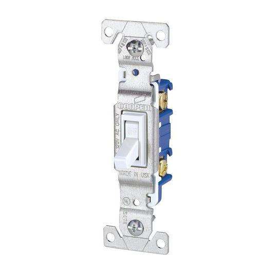 Eaton Toggle Switch White 15A 1301W