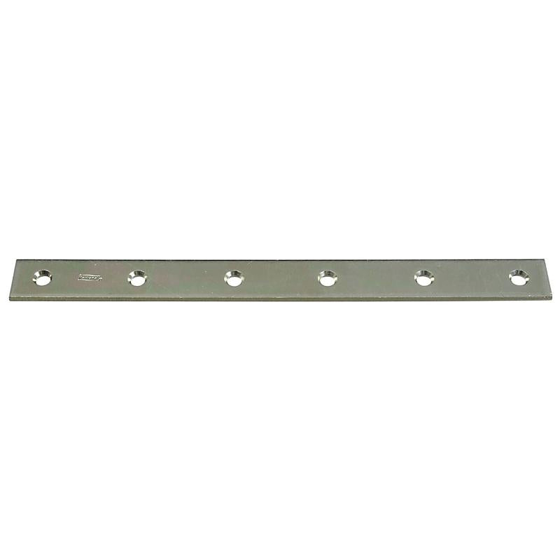 National 1 1/8" X 12" Mending Plate Zinc