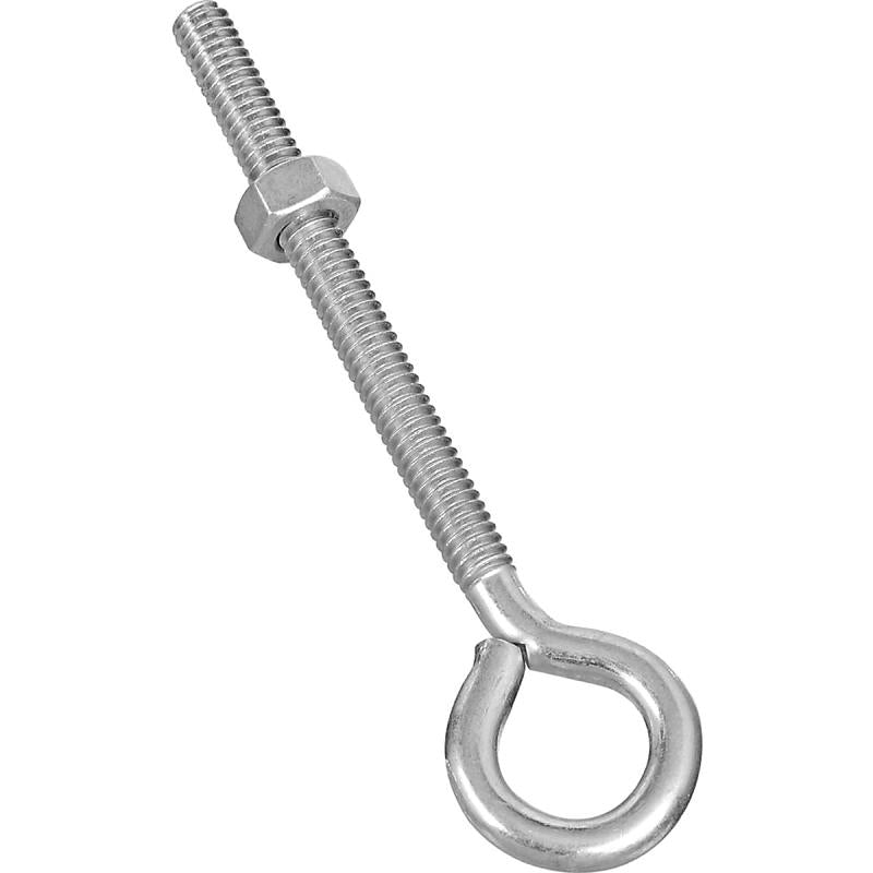 National 1/4" X 4" Eye Bolt W/Nut Zinc