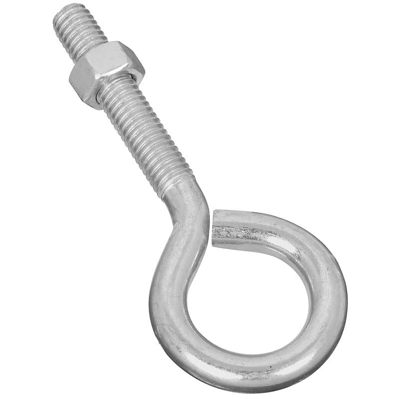 National 3/8" X 4" Eye Bolt W/Nut Zinc