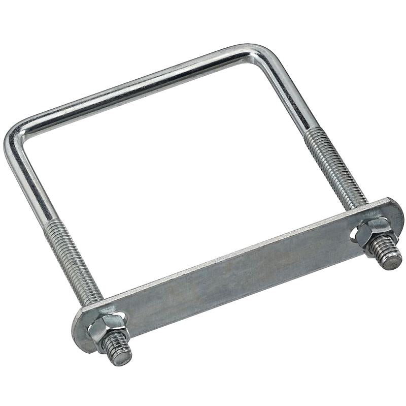 National 3/8" X 4" X 5" U Bolt Square W/Nuts & Plate Zinc