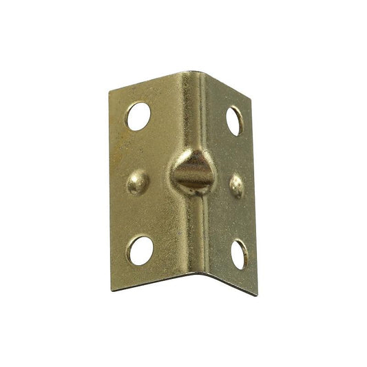 National 3/4" X 1 1/2" Corner Brace Brass 4/pk