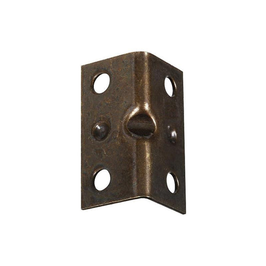 National 3/4" X 1 1/2" Corner Brace Antique Brass 4/pk