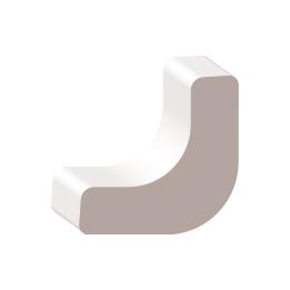 3/4" X 8' PVC White Cove - 08106