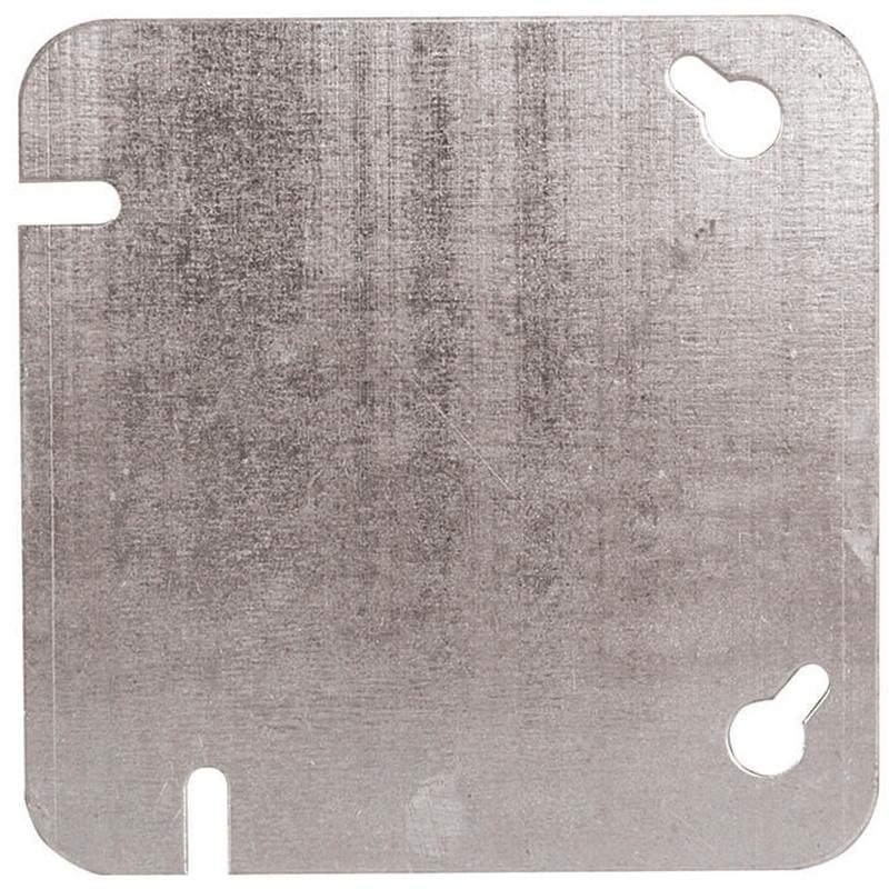 4" Hubbell Flat Square Utility Box Cover 52C1BAR