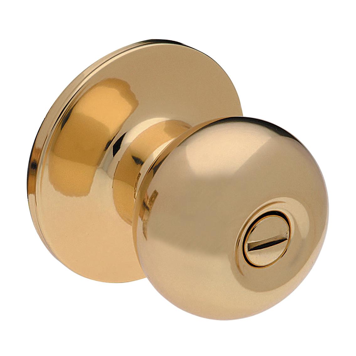 Taymor Villa Ball Knob Privacy Brass