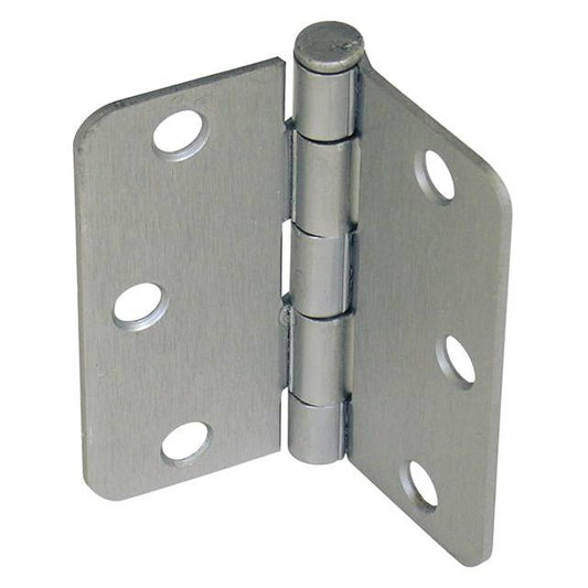 Taymor 3" Hinge 1/4" Radius Satin Nickel 25 PK8245A