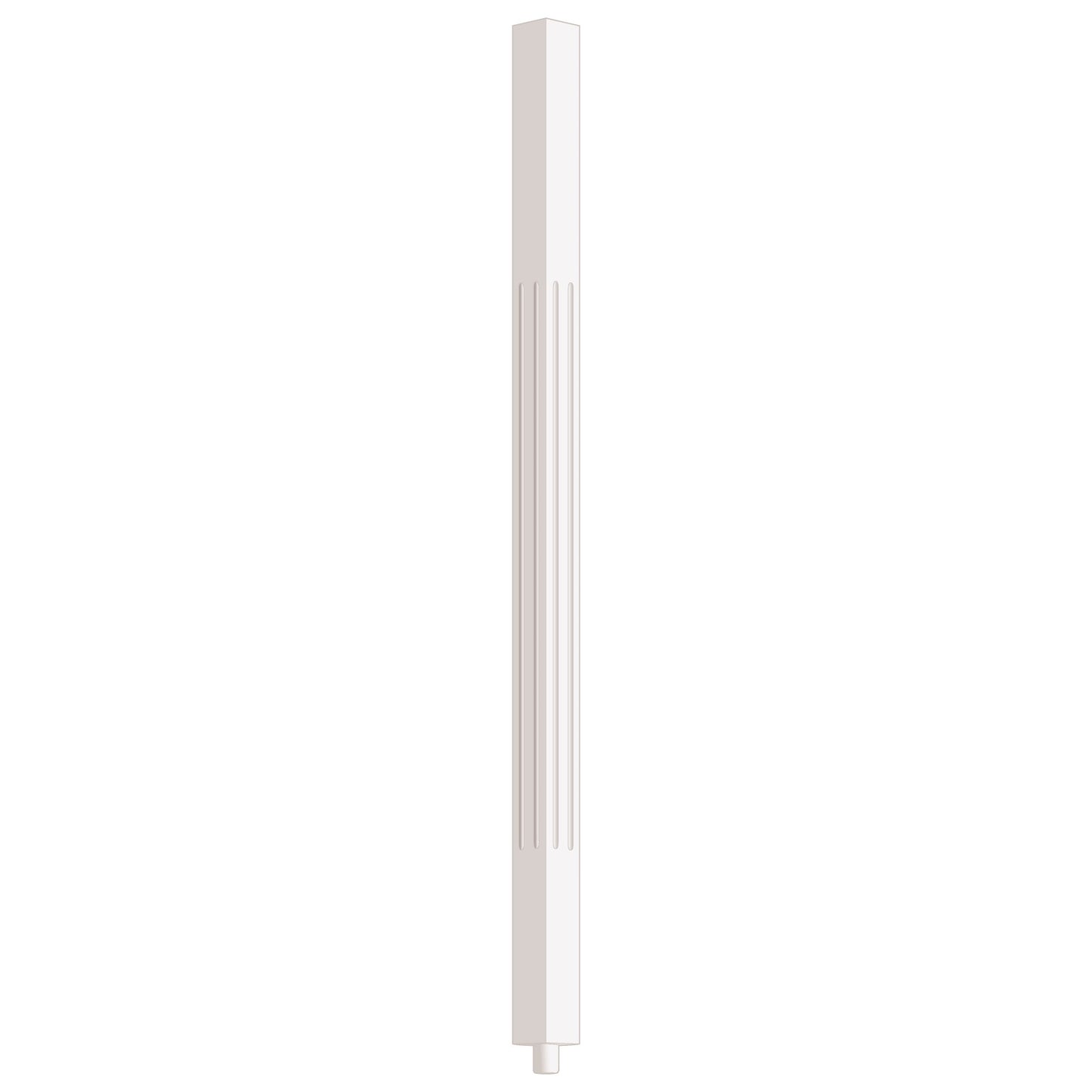 40" White Lacquered Baluster