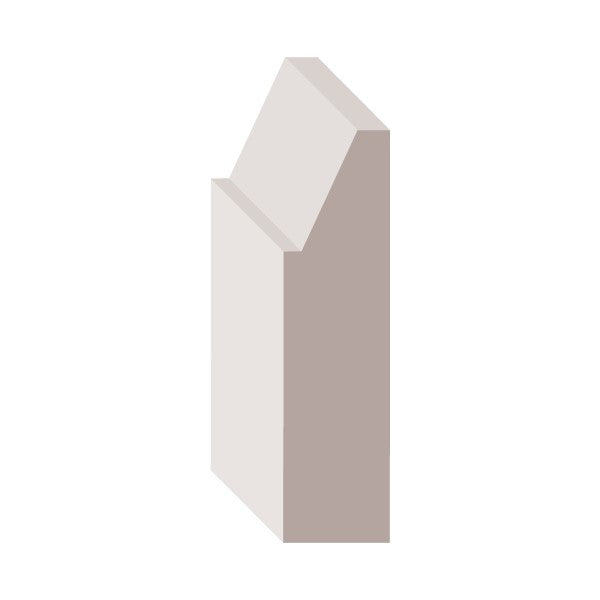 3/8" X 1 3/8" X 7' MDF Door Stop - 01698