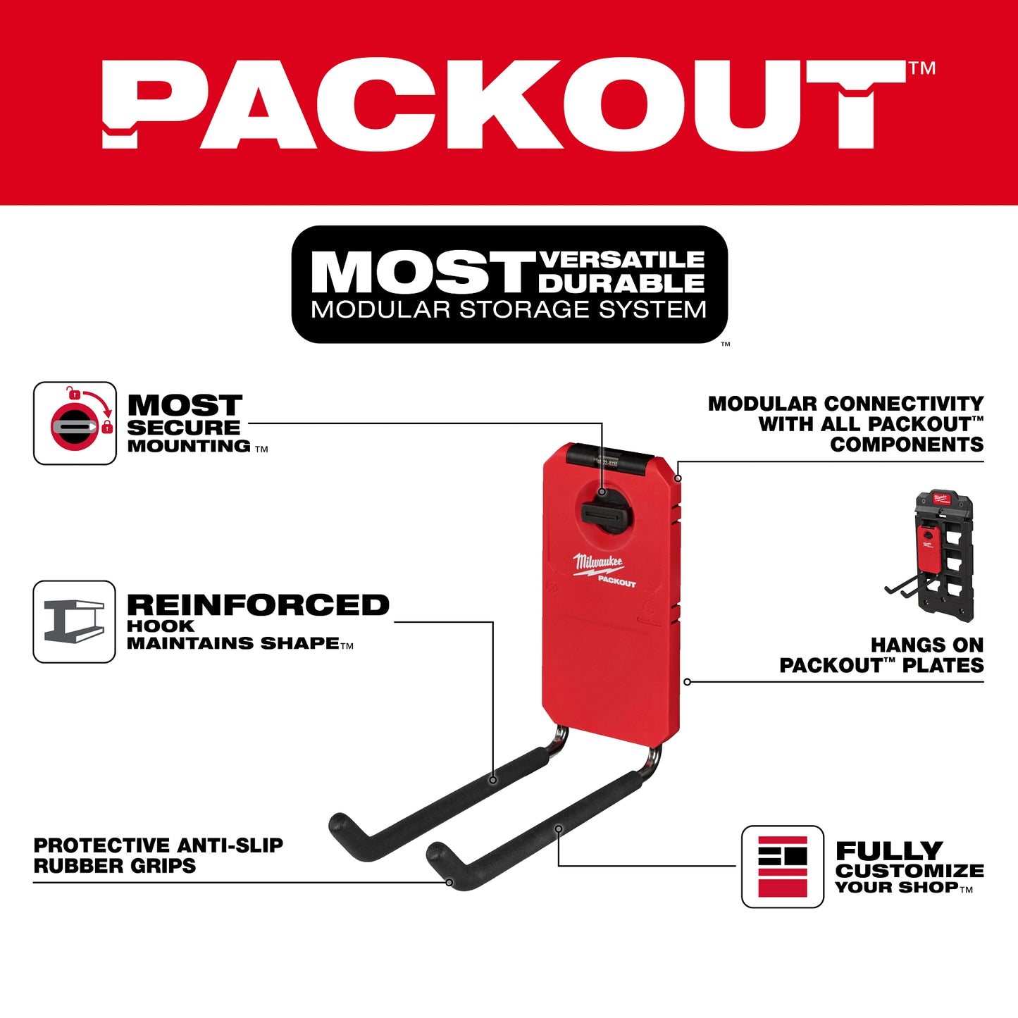 Packout 9" Straight Hook 48-22-8330