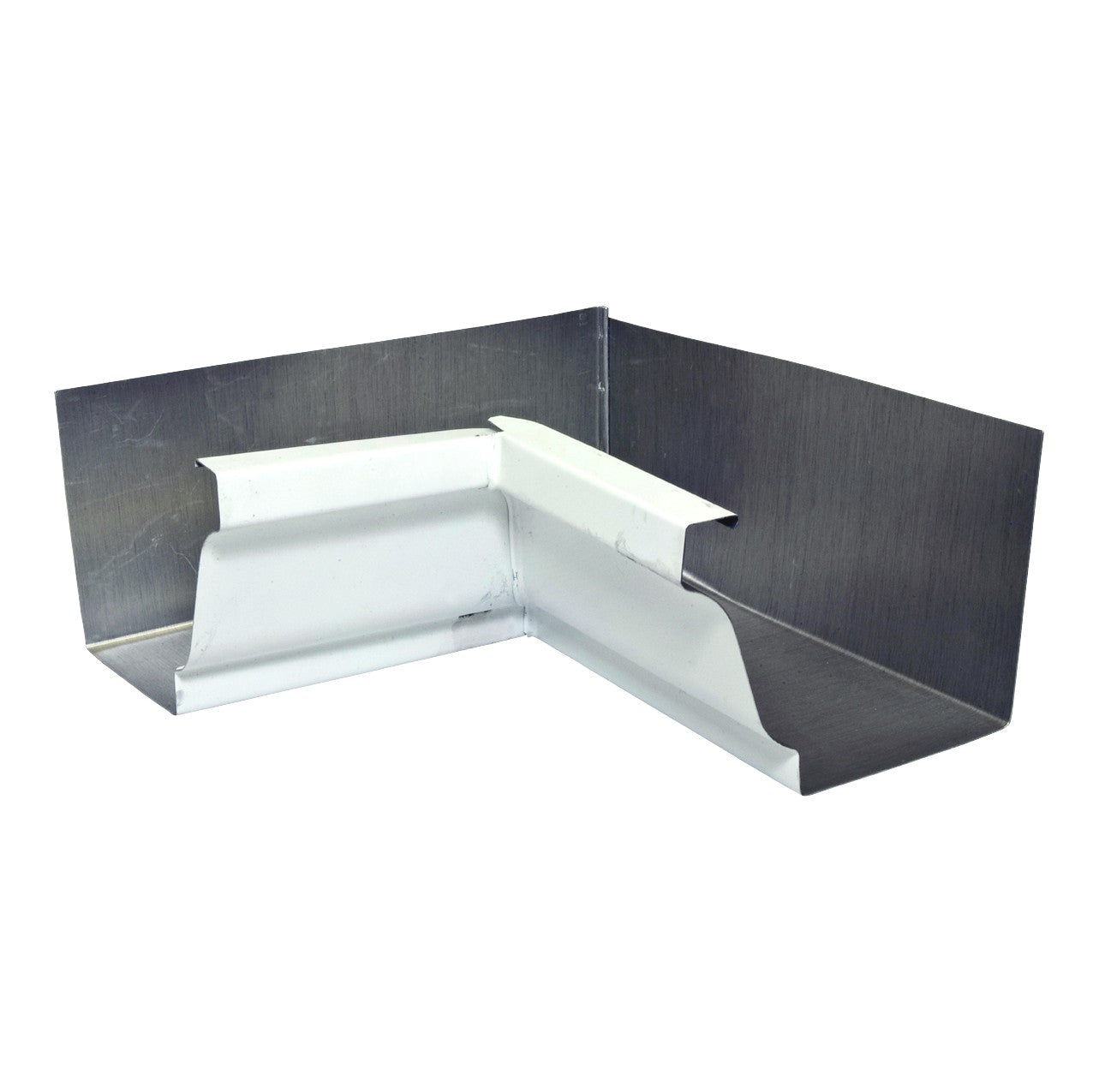 5" Gentek Aluminum Gutter Inside Corner White