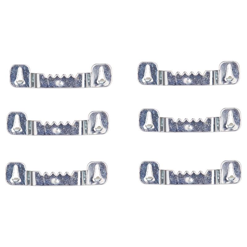 Push In Picture Hanger Zinc 6/pk