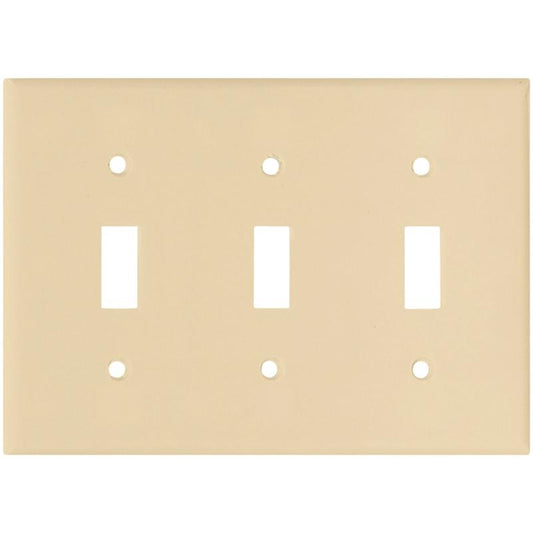 Eaton Triple Switch Plate Ivory 3-Gang 2141V-BOX