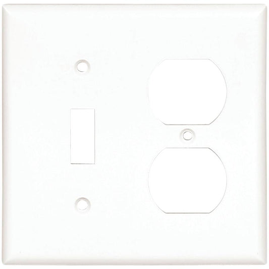 Eaton Combination Wallplate White 2-Gang 2138W-BOX