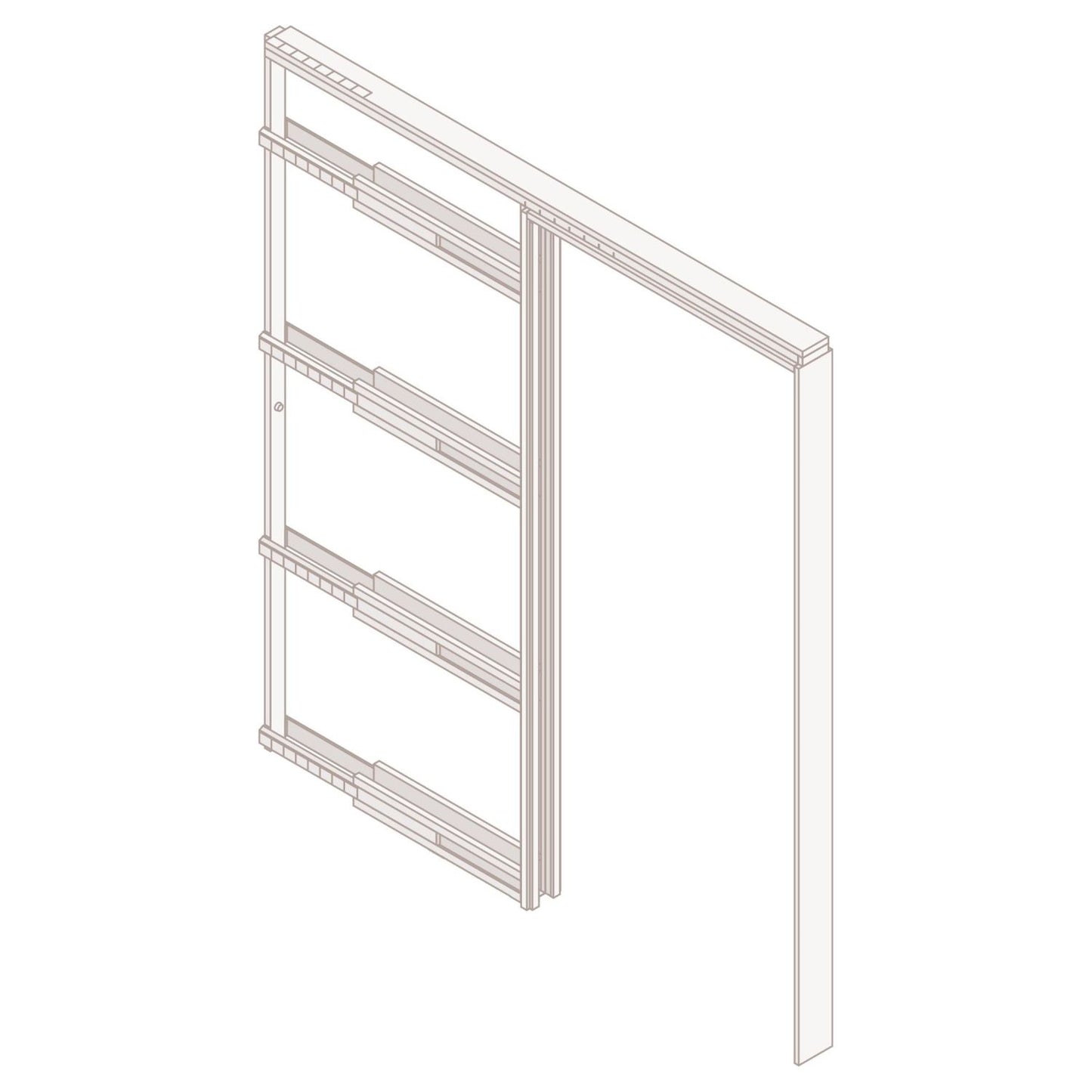 Pocket Door Frame & Hardware Kit 760-A