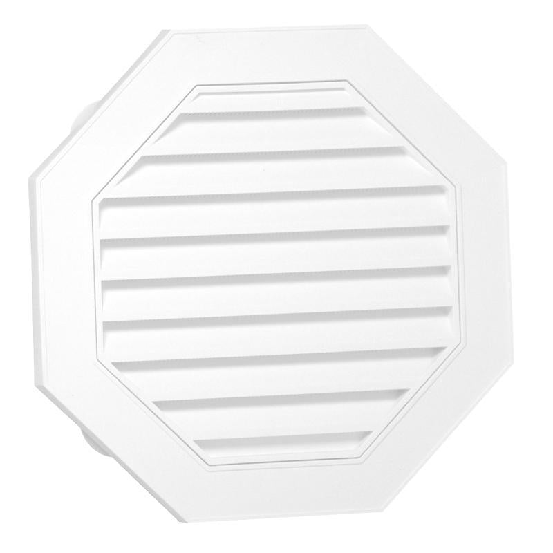 18" White Octagon Gable Vent