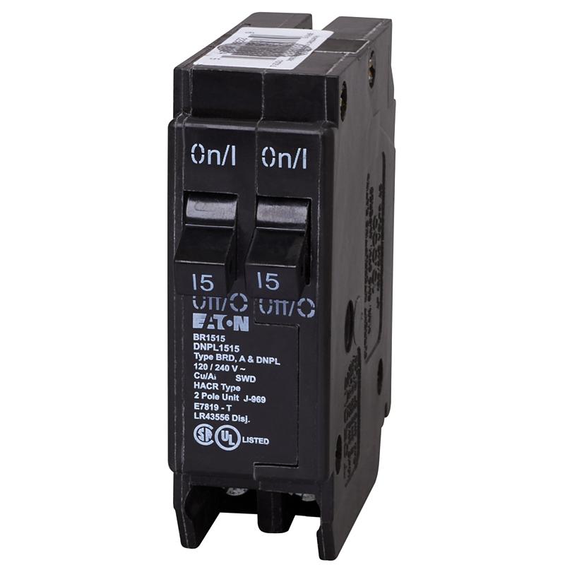 Eaton 15A 2-Pole Circuit Breaker DNPL1515
