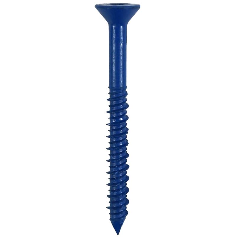 1/4" X 2 3/4" Flathead Concrete Screws - 100/Bx