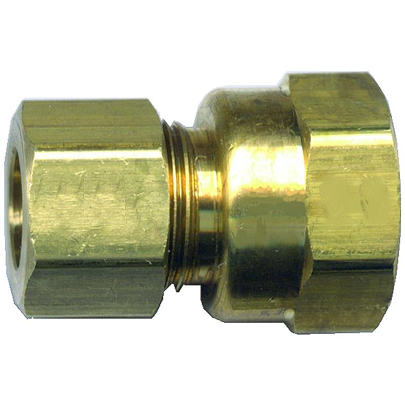 3/8" X 1/4" Compressioon X FPT Brass Connector