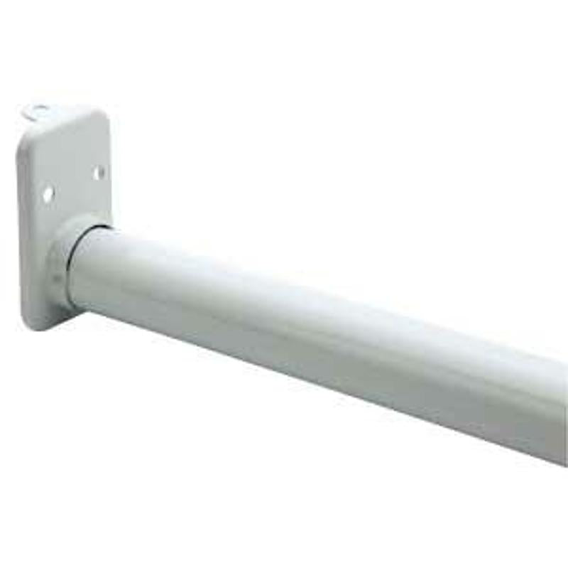 48"-72" Closet Rod Fixed Ends White