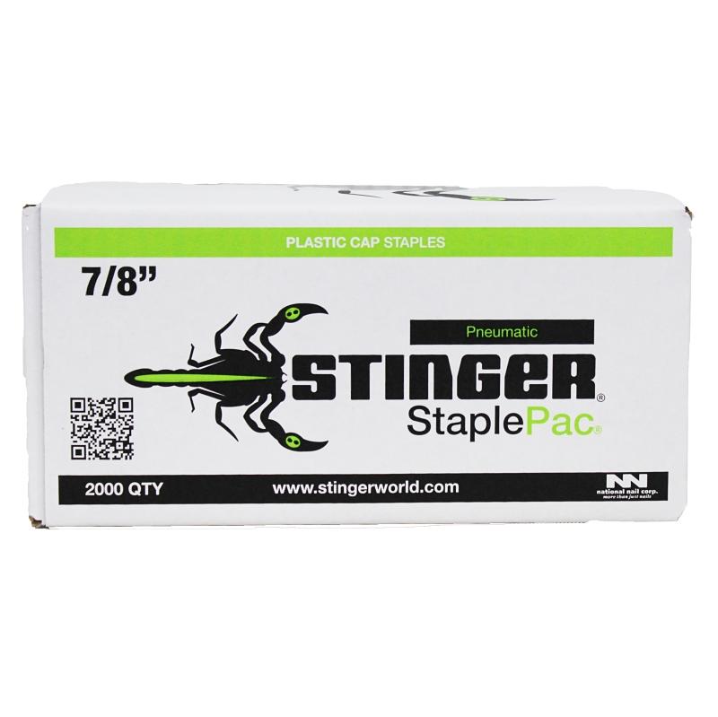 7/8" Stinger Cap Staples - 2000/Bx