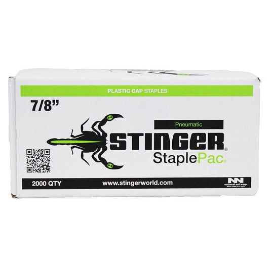 7/8" Stinger Cap Staples - 2000/Bx
