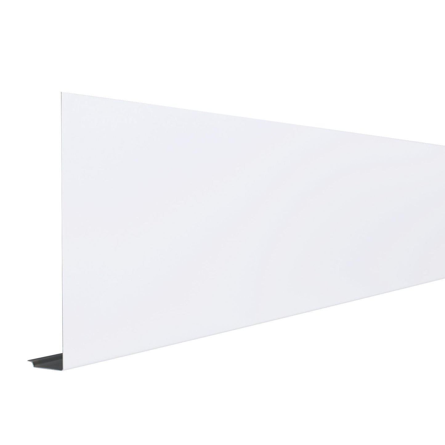 8" X 9'10" Gentek Aluminum Fascia White Smooth Face