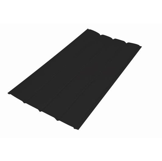 16" Gentek Aluminum 4-Panel Soffit Solid Black