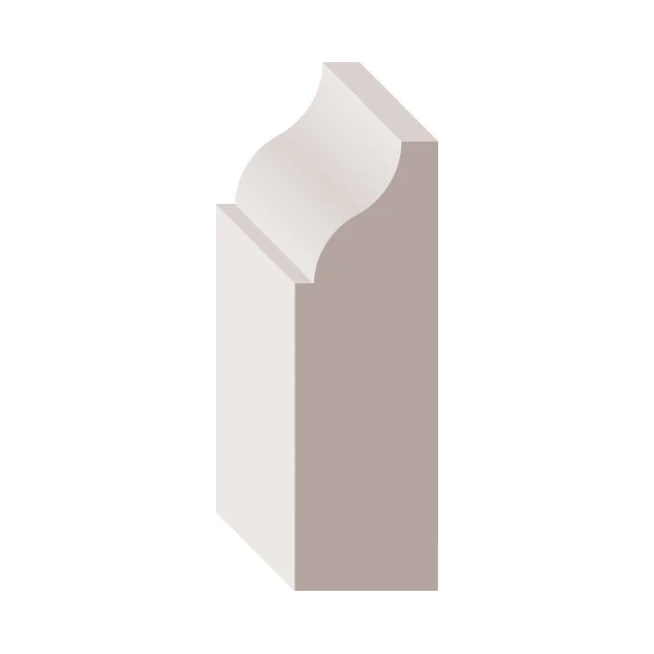 1 3/8" X 7' Primed F-J Door Stop - 0936