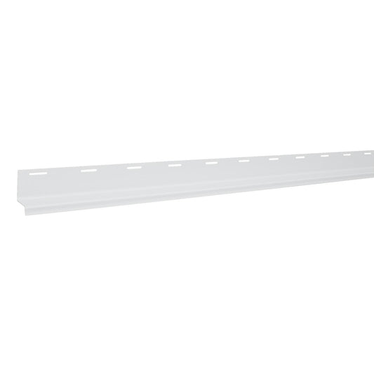 12' Gentek Snow White Vinyl Drip Cap