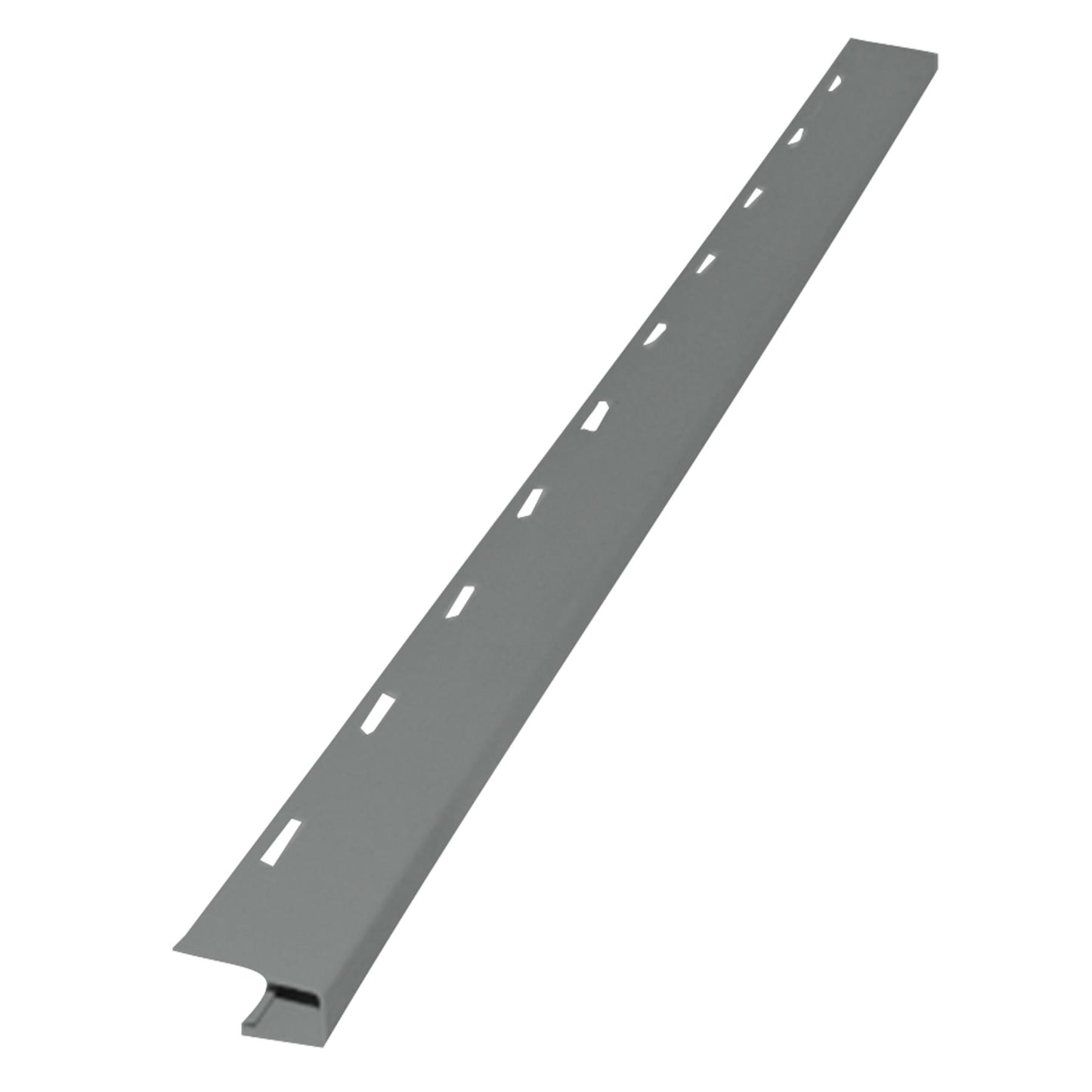 1/2" X 12' Gentek Storm Grey Vinyl J Trim