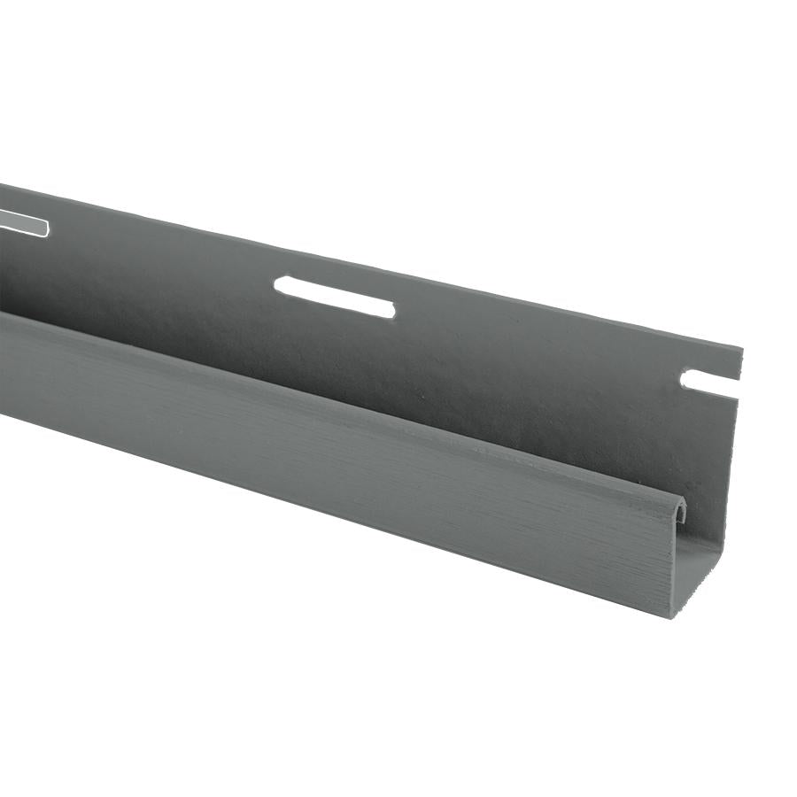 5/8" X 12' Gentek Storm Grey Vinyl J Trim