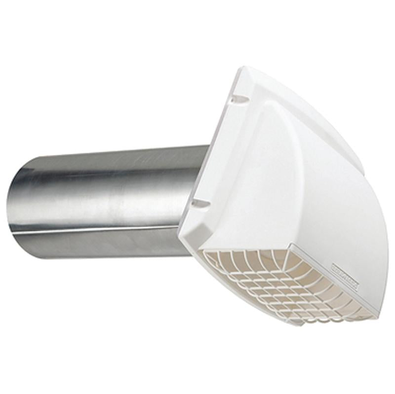 4" White Hooded Exhaust Vent