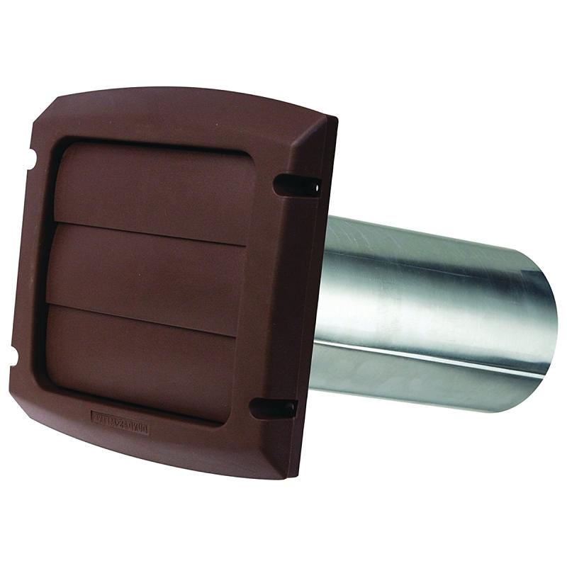 4" Brown Louvered Exhaust Vent