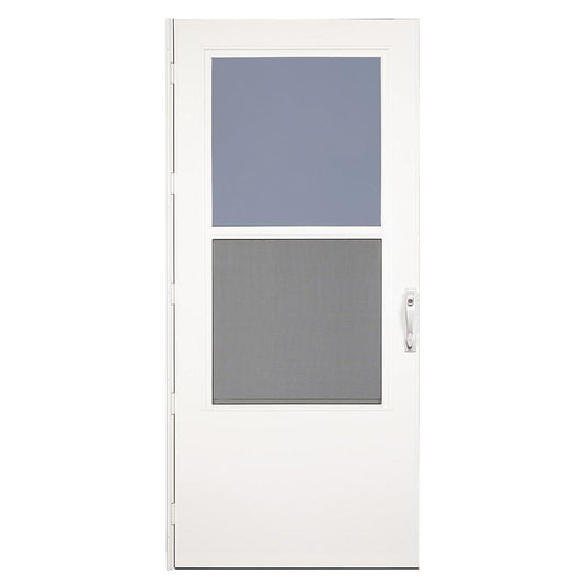 32" Storm Door Reversa White