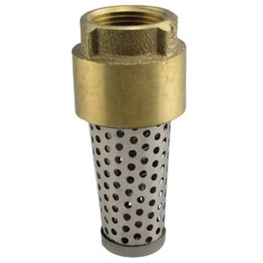 1 1/2" FPT Foot Valve Brass No Lead