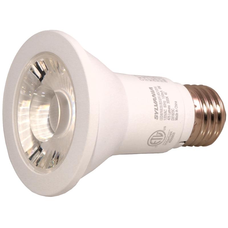 PAR20 LED Bulb 50W 10Yr Warm White 3000K 2/pk