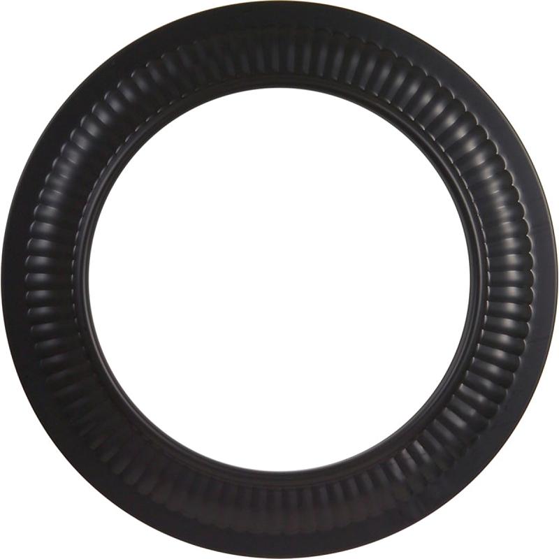 6" Black Stove Pipe Trim Collar