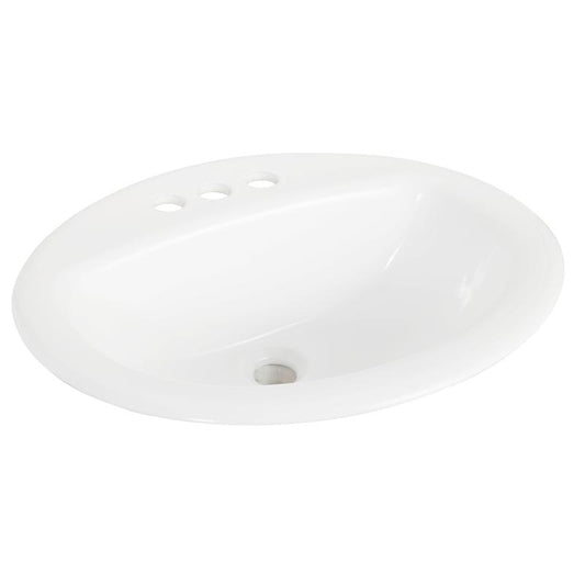 17" X 20" Craft + Main Oval Bathroom Sink 130012-4W